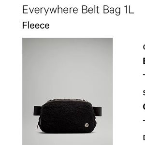 Lululemon Everywhere Fleece Belt Bag 1L